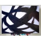 Image of Black Soho 48x36 Painting 1.5 Gallery FREE SHIPPING