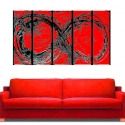 Image of 5 Panel RED INFINITY AS Featured on VH1 FREE SHIPPING