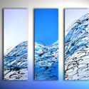 Image of  5 Blue Success Paintings - Original Painted Art - FREE SHIPPING